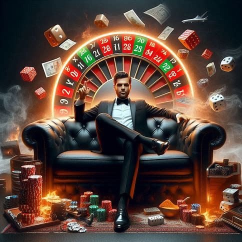 Tampilan dashboard multi-permainan dengan sepak bola, kasino, dan slot